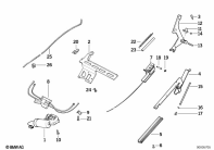 K1100LT (89V2) WINDSCREEN WITH ELECTRIC ADJUSTMENT parts diagram