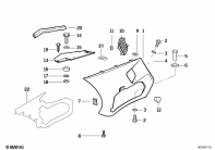 K1100LT (89V2) FAIRING SIDE SECTION parts diagram