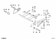 K1100LT (89V2) MOUNTING PARTS FOR FOOTPEG SYSTEM parts diagram