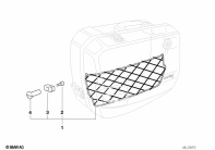 K1100LT (89V2) LUGGAGE NET parts diagram
