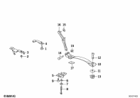K1100LT (89V2) MOUNTING PARTS FOR BENCH SEAT parts diagram