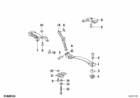 K1100LT (89V2) MOUNTING PARTS FOR BENCH SEAT parts diagram