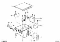 K1100LT (89V2) FUSE BOX parts diagram