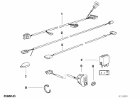 K1100LT (89V2) WIRING SET FOR ELECTR.WINDSHIELD parts diagram