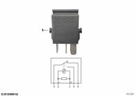 K1100LT (89V2) MINIRELAY, CHANGE-OVER CONTACT, GREY parts diagram