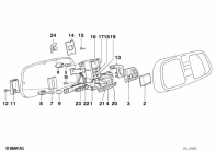 K1100LT (89V2) INSTRUMENTS COMBINAT-.SINGLE COMPONENTS parts diagram