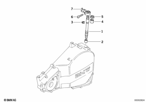 F650 Funduro (E169) CLUTCH CONTROL exploded view parts diagram