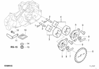F650 Funduro (E169) SINGLE PARTS FOR OIL PUMP parts diagram