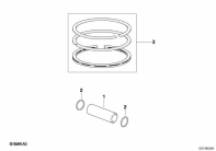 F650 Funduro (E169) WRISTPIN / PISTON RING parts diagram
