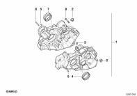 F650 Funduro (E169) ENGINE HOUSING MOUNTING PARTS parts diagram