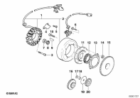 F650 Funduro (E169) ALTERNATOR parts diagram