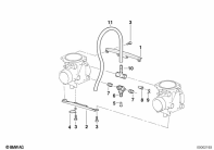 F650 Funduro (E169) CARBURETOR MOUNTING PARTS parts diagram