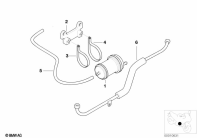 F650 Funduro (E169) ACTIVATED CHARCOAL FILTER/MOUNTING PARTS parts diagram