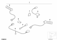 F650 Funduro (E169) RETROFIT KIT, HEATED HANDLE parts diagram