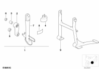 F650 Funduro (E169) MODIFICATION KIT F LOWER CHASSIS parts diagram