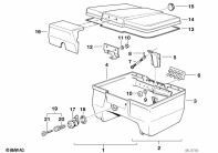 F650 Funduro (E169) TOP CASE 22L parts diagram