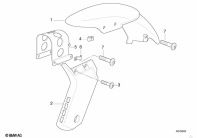 F650 Funduro (E169) FRONT WHEEL FENDER parts diagram