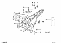 F650 Funduro (E169) FRAME parts diagram