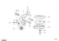 F650 Funduro (E169) FOOTPEG PLATE/FRONT FOOTPEG parts diagram