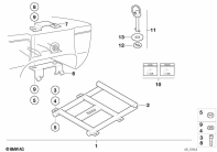 F650 Funduro (E169) SET OF MOUNTING PARTS F TOPCASE parts diagram