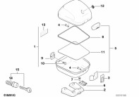 F650 Funduro (E169) TOP CASE parts diagram