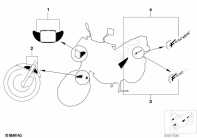 F650 Funduro (E169) STICK-ON LABEL parts diagram
