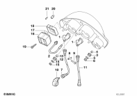 F650 Funduro (E169) INSTRUMENTS/MOUNTING PARTS parts diagram