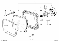 F650 Funduro (E169) HEADLIGHT parts diagram