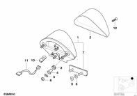 F650 Funduro (E169) REAR LIGHT parts diagram