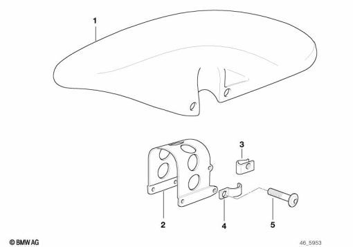 F650ST (E169) FRONT WHEEL FENDER exploded view parts diagram