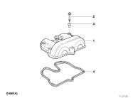 F650ST (E169) CYLINDER HEAD COVER parts diagram