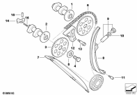 F650ST (E169) TIMING GEAR - CAM SHAFT/CHAIN DRIVE parts diagram