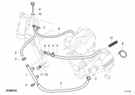 F650ST (E169) LUBRICATION SYST., PIPES parts diagram