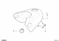 F650ST (E169) FUEL TANK TRIM PANEL parts diagram