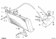 F650ST (E169) RADIATOR parts diagram