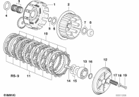 F650ST (E169) CLUTCH - SINGLE PARTS parts diagram