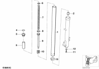 F650ST (E169) TELESCOPE FORK TUBE/ABSORBER/SPRING parts diagram