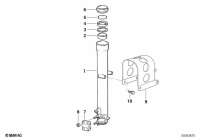 F650ST (E169) TELESCOPE FORK SLIDE TUBE parts diagram