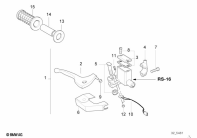 F650ST (E169) HANDBRAKE LEVER parts diagram