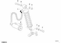 F650ST (E169) SPRING STRUT, REAR parts diagram