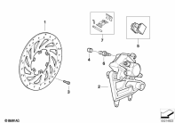 F650ST (E169) REAR WHEEL BRAKE parts diagram