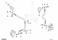 F650ST (E169) BRAKE PIPE parts diagram