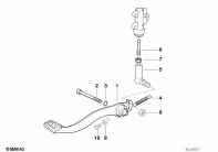 F650ST (E169) BRAKE PEDAL parts diagram
