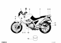 F650ST (E169) PAINTED PARTS M743 LAHAR-GRAU parts diagram
