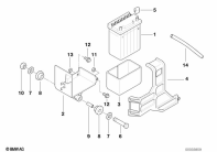 F650ST (E169) BATTERY parts diagram