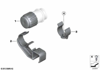 F650ST (E169) CAP / BRACKET DIAGNOSTIC SOCKET parts diagram