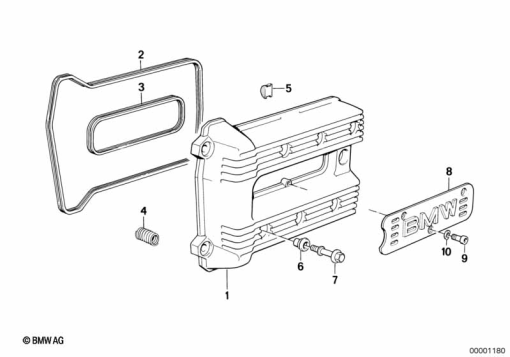 K75C (K569) CYLINDER HEAD COVER exploded view parts diagram
