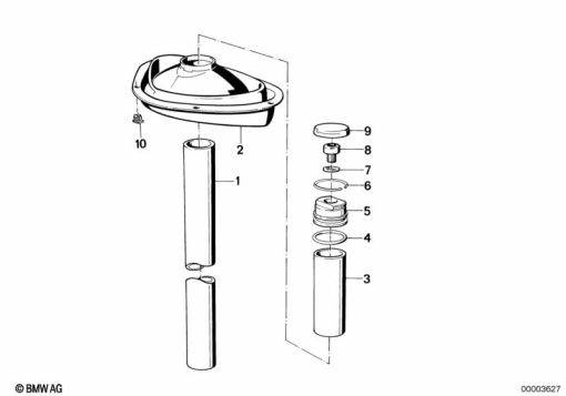 K75C (K569) STANCHION exploded view parts diagram