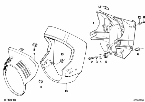 K75C (K569) COCKPIT TRIM PANEL exploded view parts diagram