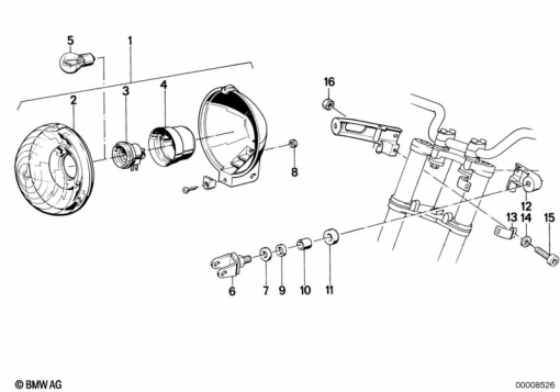 K75C (K569) SIGNALLING LIGHT exploded view parts diagram